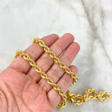 Cadena Lazo 16.3gr / 23 1/2 in / 6mm Oro Amarillo +3 18K *