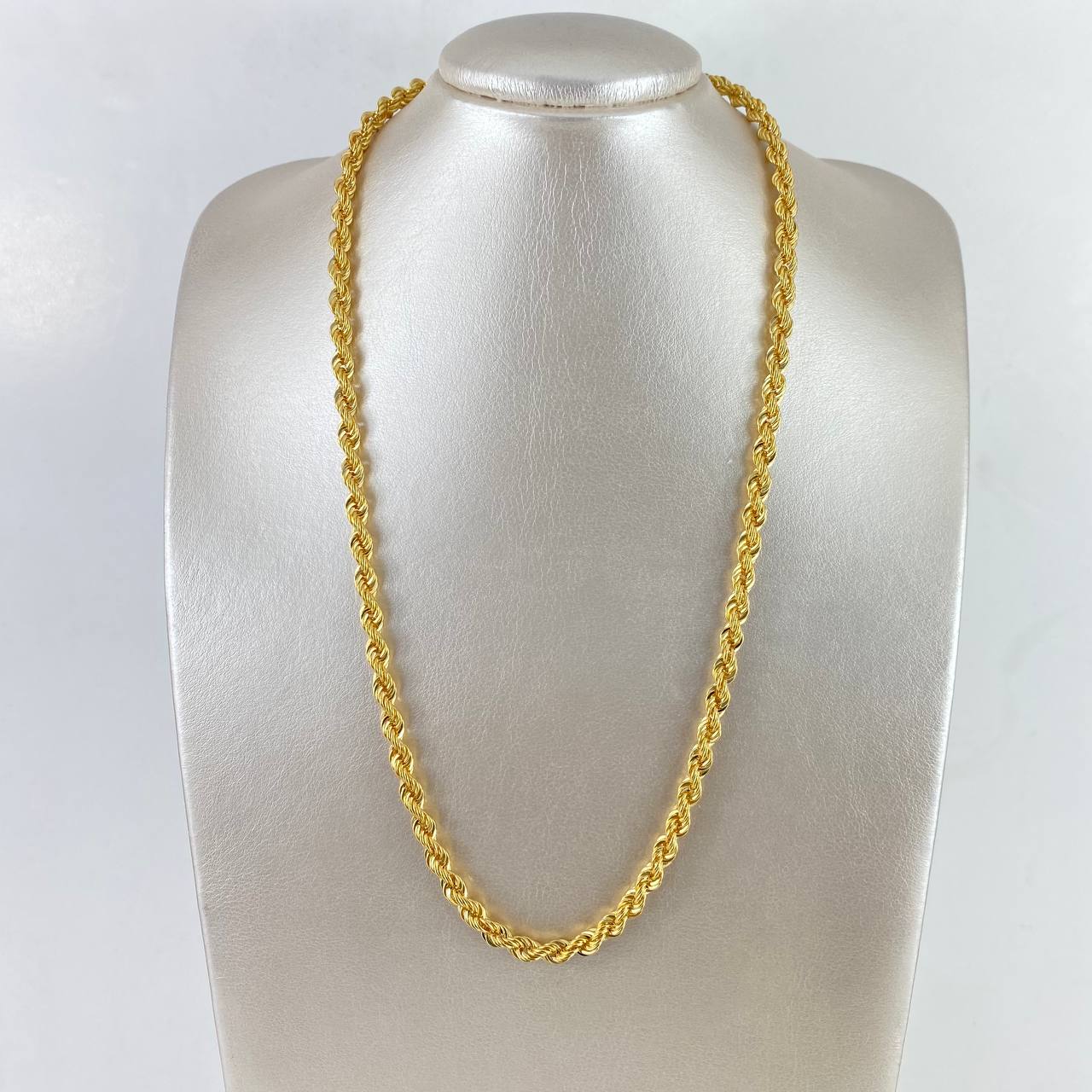 Cadena Lazo 16.3gr / 23 1/2 in / 6mm Oro Amarillo +3 18K *