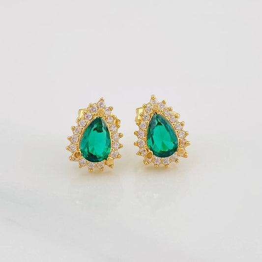 Stud Earrings Teardrop 2g / in / 7.2mm Yellow Gold 18K