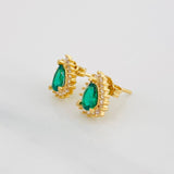 Stud Earrings Teardrop 2g / in / 7.2mm Yellow Gold 18K
