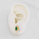 Stud Earrings Teardrop 2g / in / 7.2mm Yellow Gold 18K