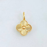 Dije Trebol Diamantado 2.15gr / Oro Amarillo Nac.Esp. 18K ©
