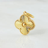 Dije Trebol Diamantado 2.15gr / Oro Amarillo Nac.Esp. 18K ©