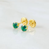 Topos Bisel Cinco Garras 0.85gr / 5mm Oro Amarillo 18K *