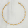Tobillera Rustica 3.7 g / 9 3/4 in / 4.25 mm Oro Amarillo 18K