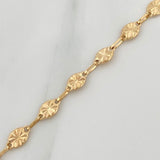 Tobillera Rustica 3.7 g / 9 3/4 in / 4.25 mm Oro Amarillo 18K