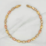 Tobillera Rustica Corona 7.15 g / 10 3/4 in / 5.65 mm Tres Oros 18K