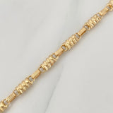 Tobillera Rustica Tornillo 5.3 g / 10 1/2 in / 4.15 mm Oro Amarillo 18K