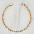 Rustic Tribal Anklet 4.25 g / 9 3/4 in / 3.3 mm Three Golds 18K