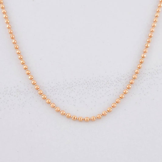 Military Chain 4.3g / 20 in / 1.4mm Rose Gold 18K