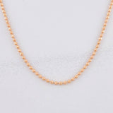 Cadena Militar 4.3g / 20 in / 1.4mm Oro Rosa 18K