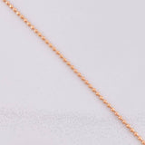 Cadena Militar 4.3g / 20 in / 1.5mm Oro Rosa 18K
