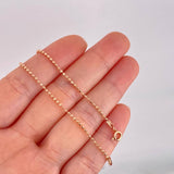 Cadena Militar 4.3g / 20 in / 1.4mm Oro Rosa 18K