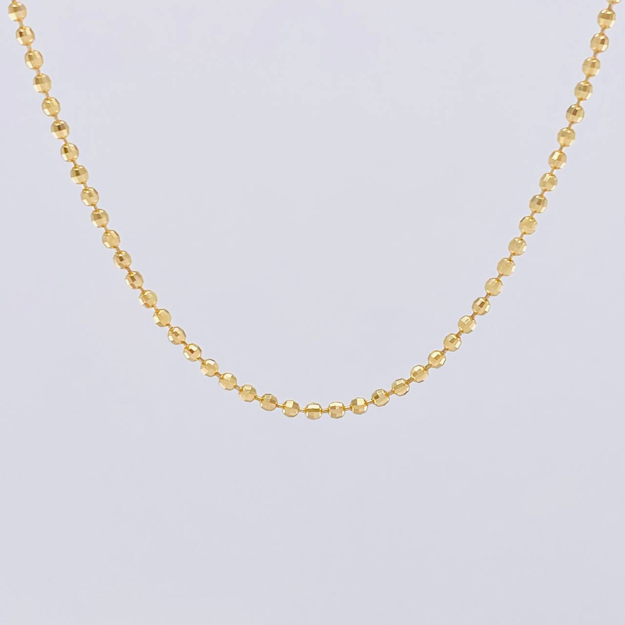 Diamond Cut Military Chain 6.85g / 18 in / 1.7mm Yellow Gold 18K