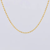 Diamond Cut Military Chain 6.75g / 18 in / 1.8mm 18K Yellow Gold