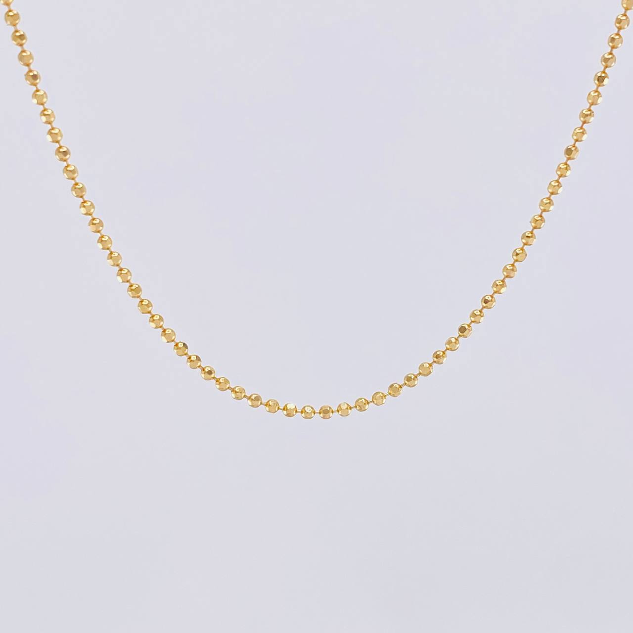 Cadena Militar 4.05g / 18 in / 1.4mm Oro Amarillo 18K