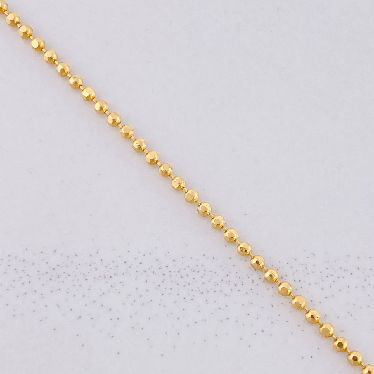 Cadena Militar 4.05g / 18 in / 1.4mm Oro Amarillo 18K