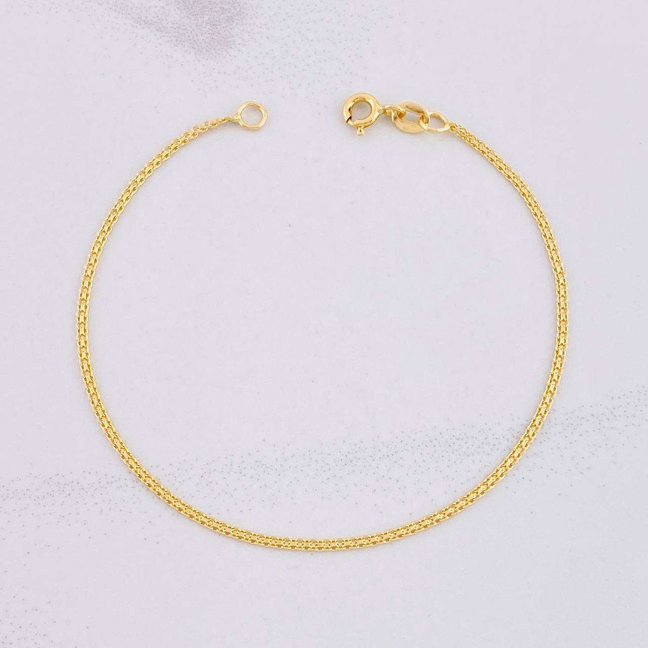 Pulso Chino 1.2g / 7 1/4 in / 1.4mm Oro Amarillo 18K