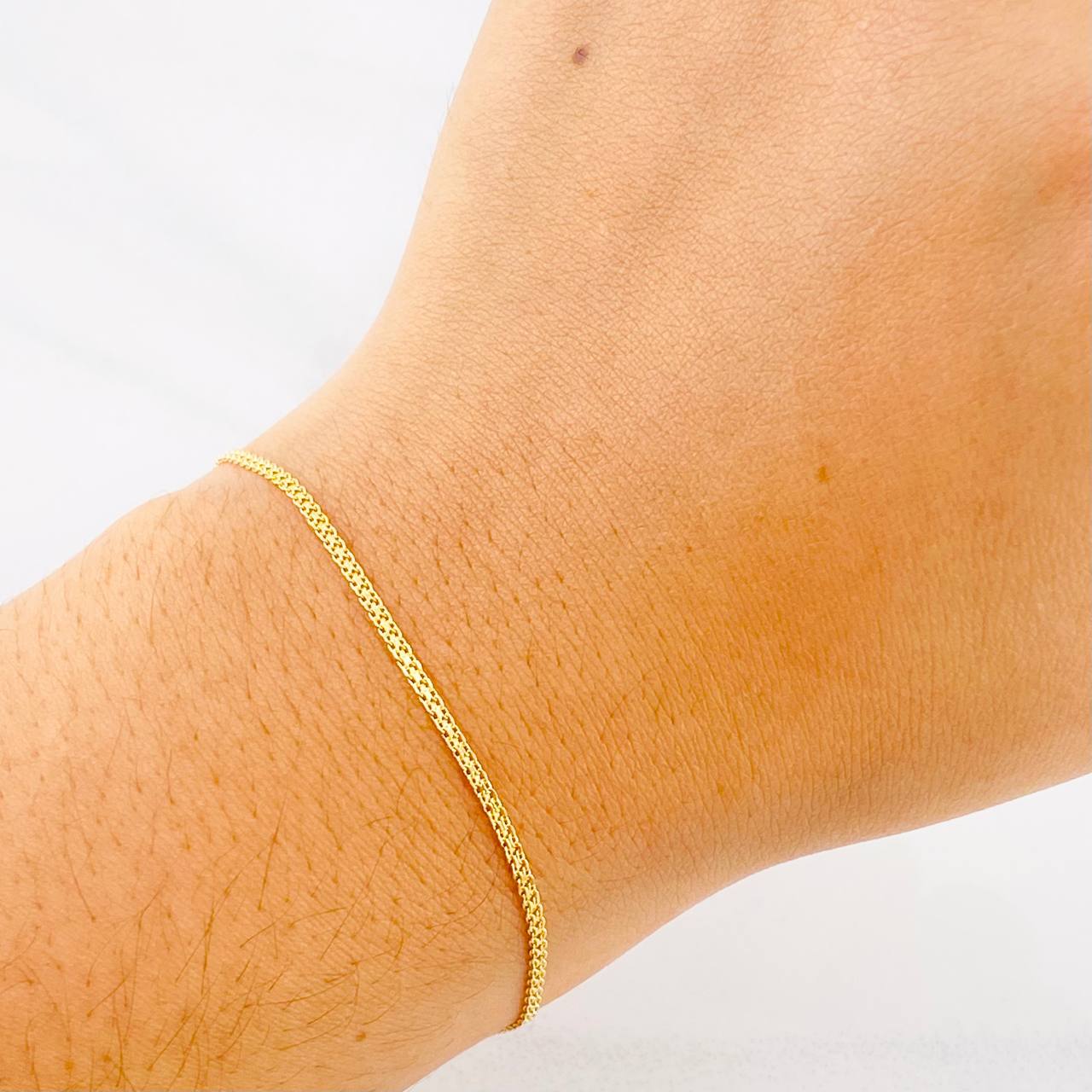 Pulso Chino 1.2g / 7 in / 1.4mm Oro Amarillo 18K