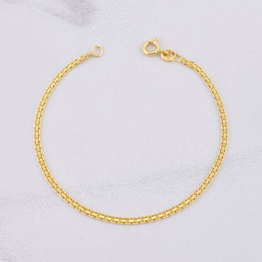 Pulso Chino 1.9g / 7 1/4 in / 2.2mm Oro Amarillo 18K