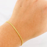 Bismark Bracelet 1.9g / 7 1/4 in / 2.2mm Yellow Gold 18K
