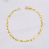 Pulso Chino 2.45g / 7 1/2 in / 2.5mm Oro Amarillo 18K
