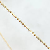 Cadena Militar 1.3gr / 45cm / 0.8mm Oro Amarillo +3 18K