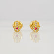 Stud Earrings Hamsa Hand 0.8g / in / 6.5mm 18K Yellow Gold