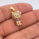 Dije Gata 4.75gr / 1 in / Tres Oros 18K %