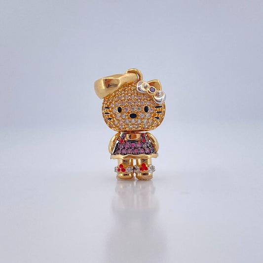 Dije Gata 4.75gr / 1 in / Tres Oros 18K %
