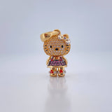 Dije Gata 4.75gr / 1 in / Tres Oros 18K %