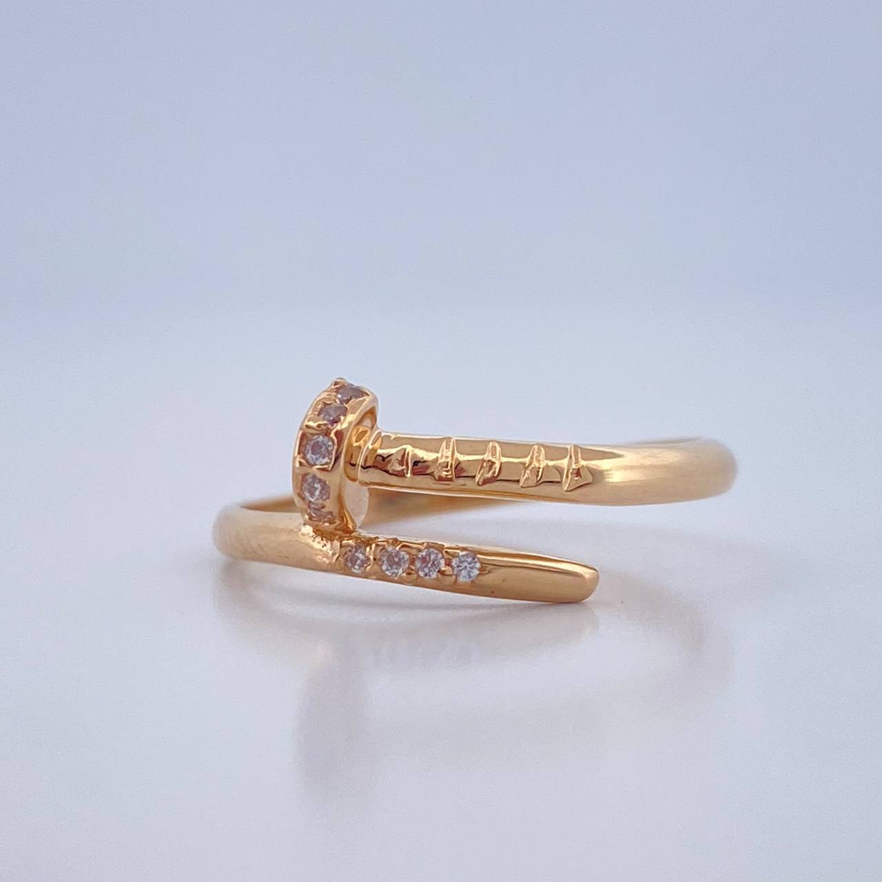 Anillo Clavo 1.65gr / T6 1/2 / Oro Amarillo 18K %