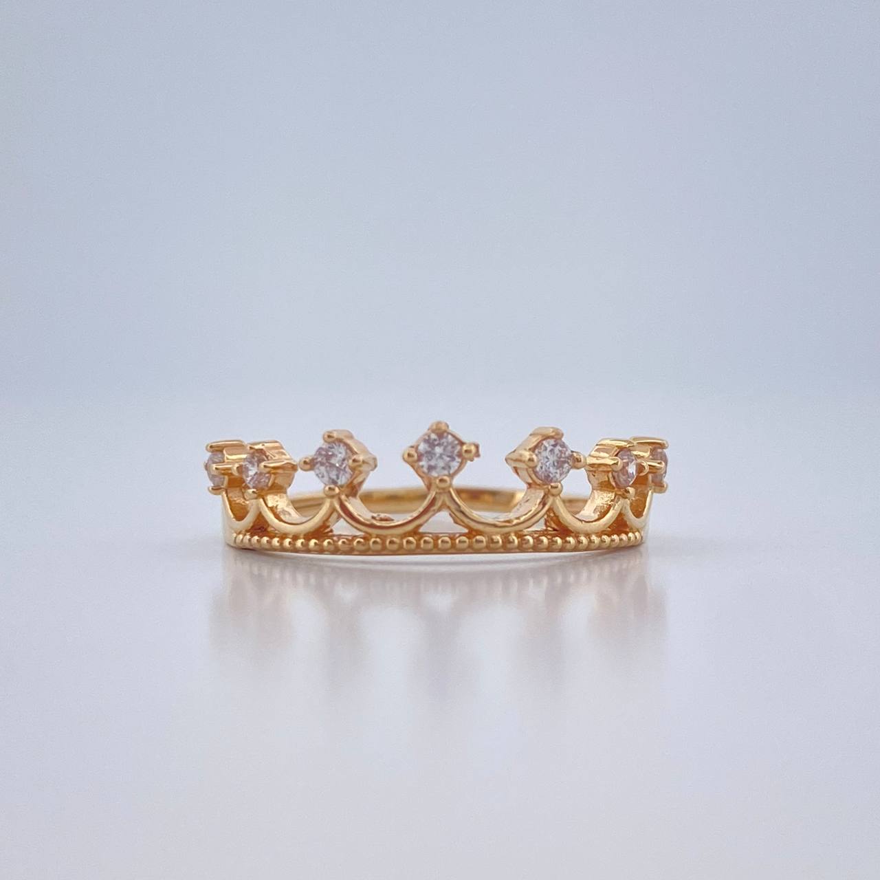 Anillo Corona 1.75gr / T7 3/4 / Oro Amarillo 18K %