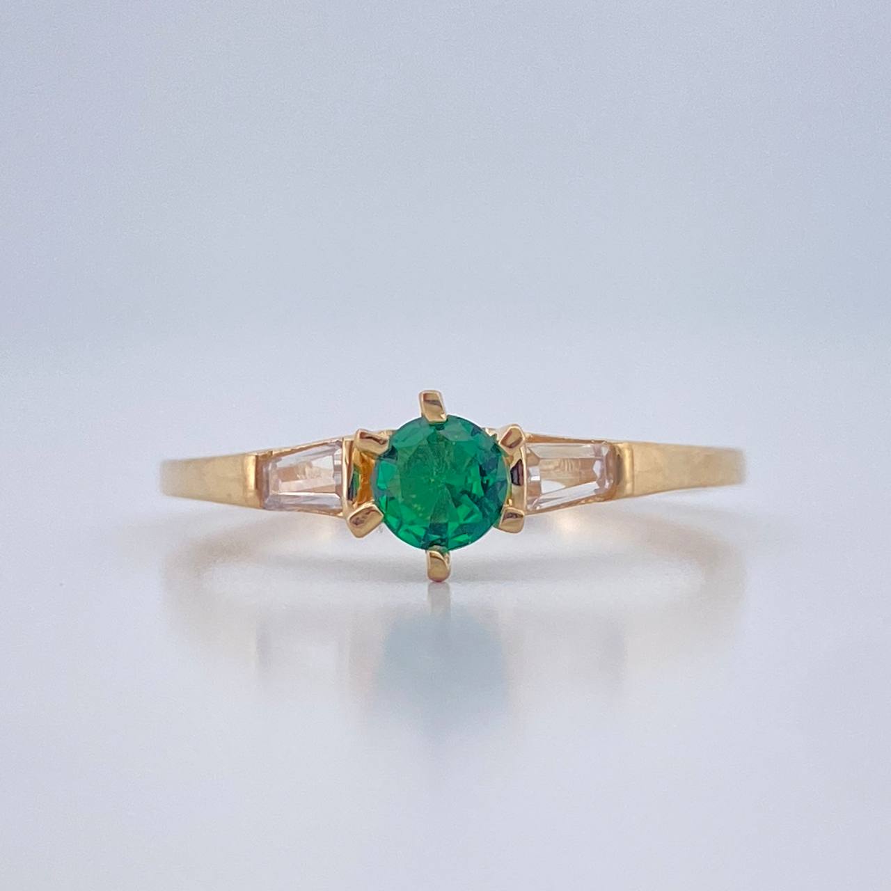 Solitaire Ring 1.75gr / T6 3/4 / 18K Yellow Gold %