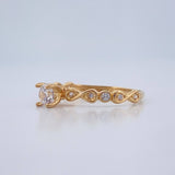 Solitaire Ring Infinitos 1.35gr / T7 / Yellow Gold 18K %