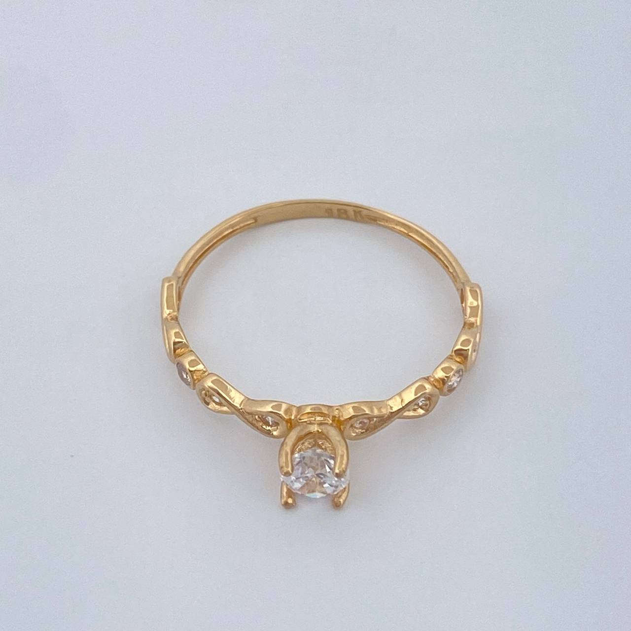 Solitaire Ring Infinitos 1.35gr / T7 / Yellow Gold 18K %