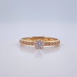 Anillo Solitario Churumbela 2.2gr / T7 1/2 / Oro Amarillo 18K %