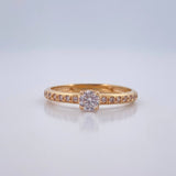 Anillo Solitario Churumbela 2.2gr / T7 1/2 / Oro Amarillo 18K %