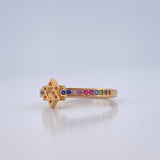 Star of David Ring 1.4gr / T5 / 18K Yellow Gold %