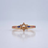 Star of David Ring 1.4gr / T5 / 18K Yellow Gold %