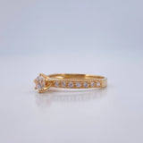 Anillo Solitario Churumbela 2.2gr / T6 / Oro Amarillo 18K %
