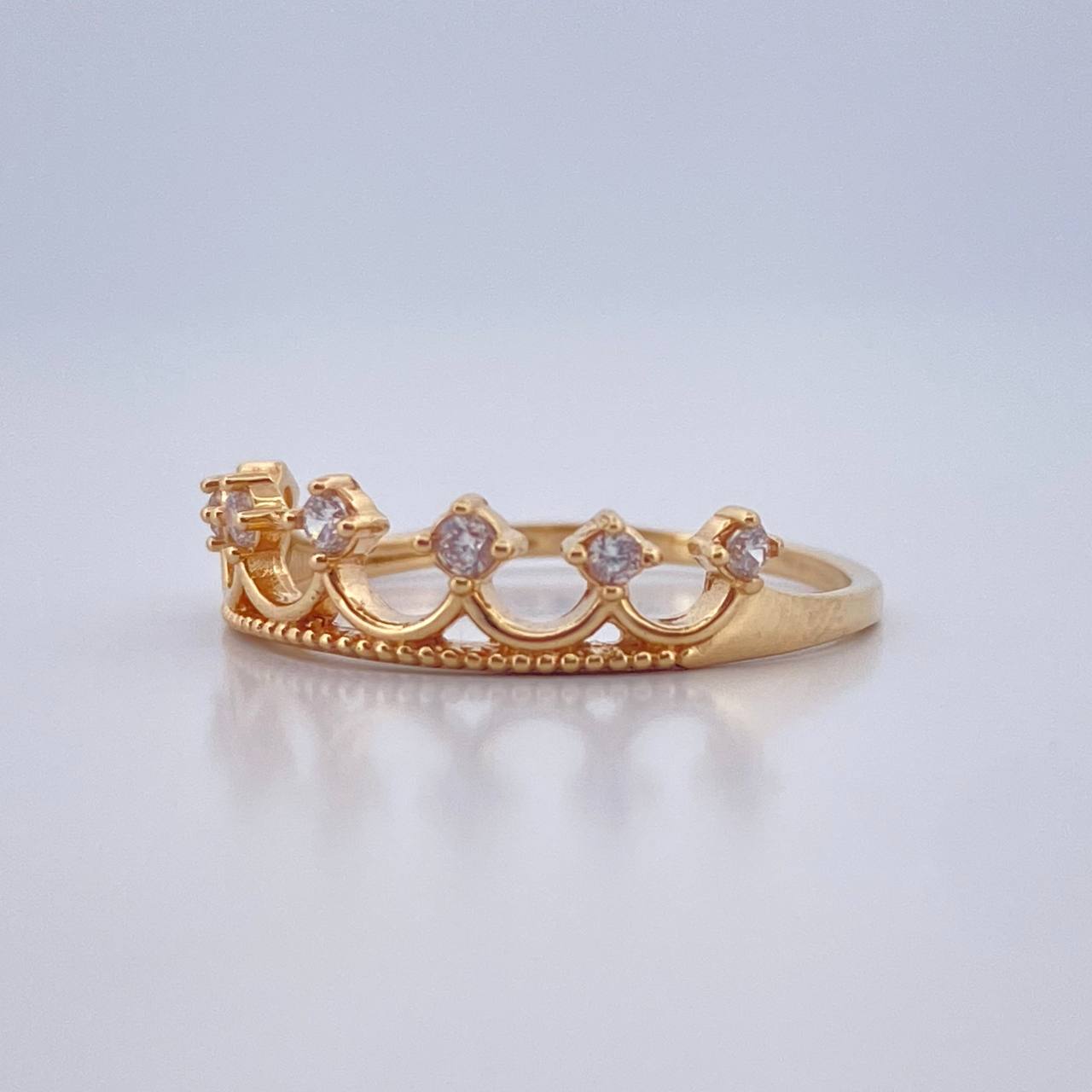 Anillo Corona 1.75gr / T7 3/4 / Oro Amarillo 18K %