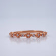 Anillo Churumbela Flores 1.3gr / T5 1/2 / Oro Rosa 18K %