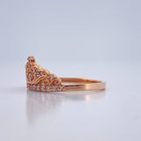 Anillo Corona 2.5gr / T7 1/2 / Oro Rosa 18K %
