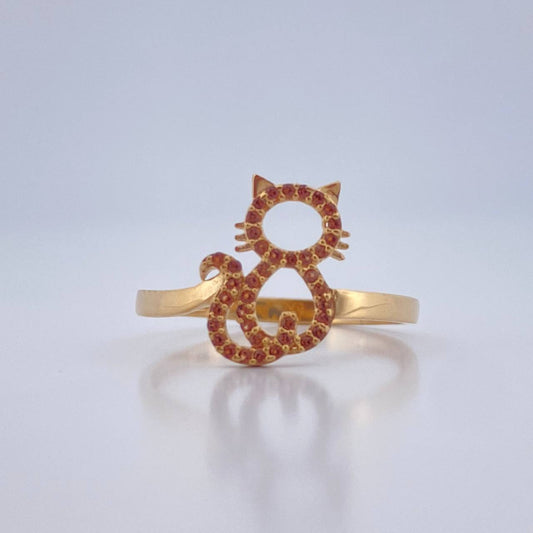 Anillo Gato 1.8gr / T7 / Oro Amarillo 18K %