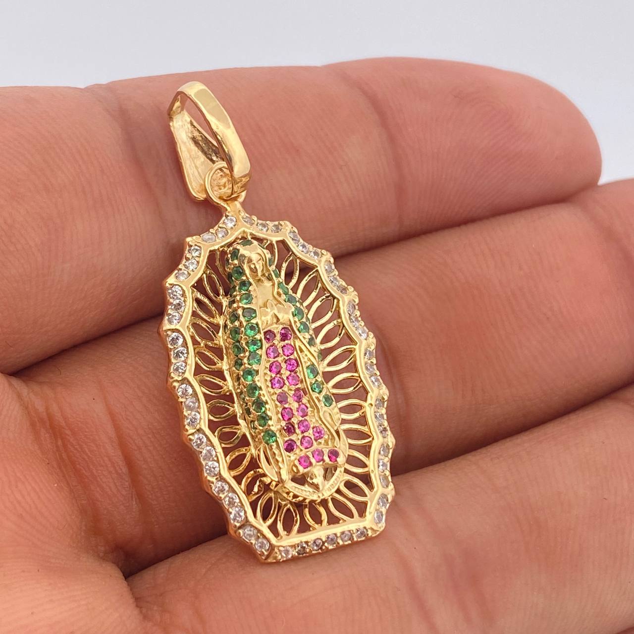 Dije Virgen Guadalupe 4.5gr / 1 1/2 in / Oro Amarillo 18K %