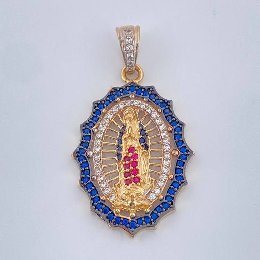 Dije Virgen Guadalupe 3.9gr / 1 1/4 in / Tres Oros 18K %