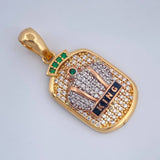 Dije Corona 4.6gr / 1 1/4 in / Tres Oros 18K %