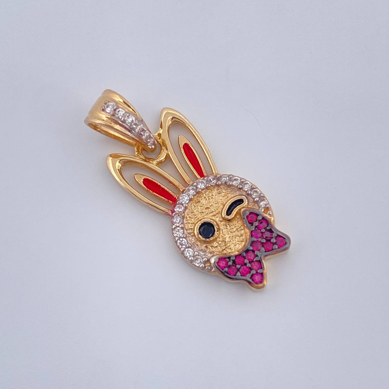 Dije Conejo 2.35gr / 1 in / Tres Oros  18K %