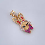 Dije Conejo 2.35gr / 1 in / Tres Oros  18K %